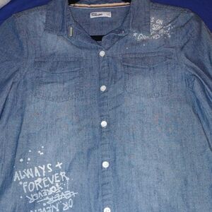 Epic Threads Blue Denim Shirt